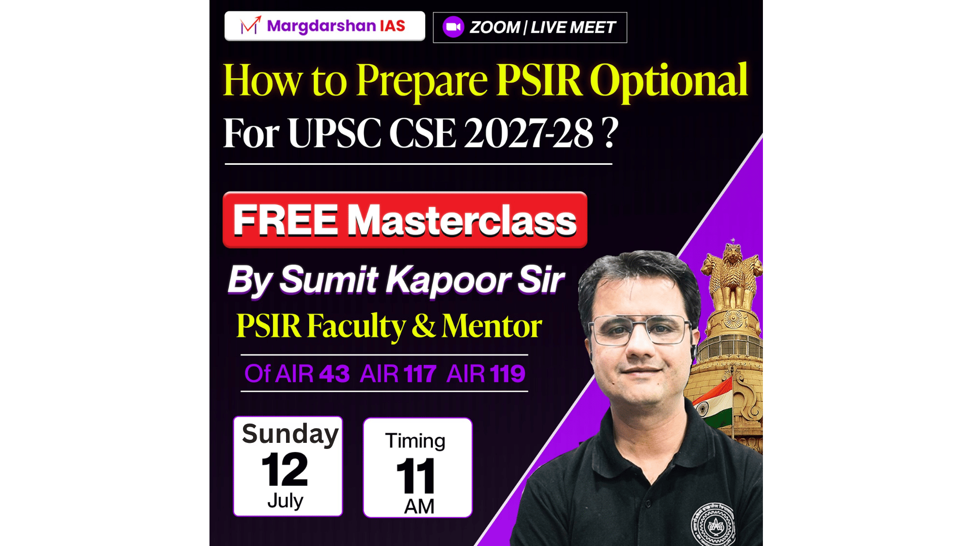 FREE Masterclass Tomorrow @ 11 AM