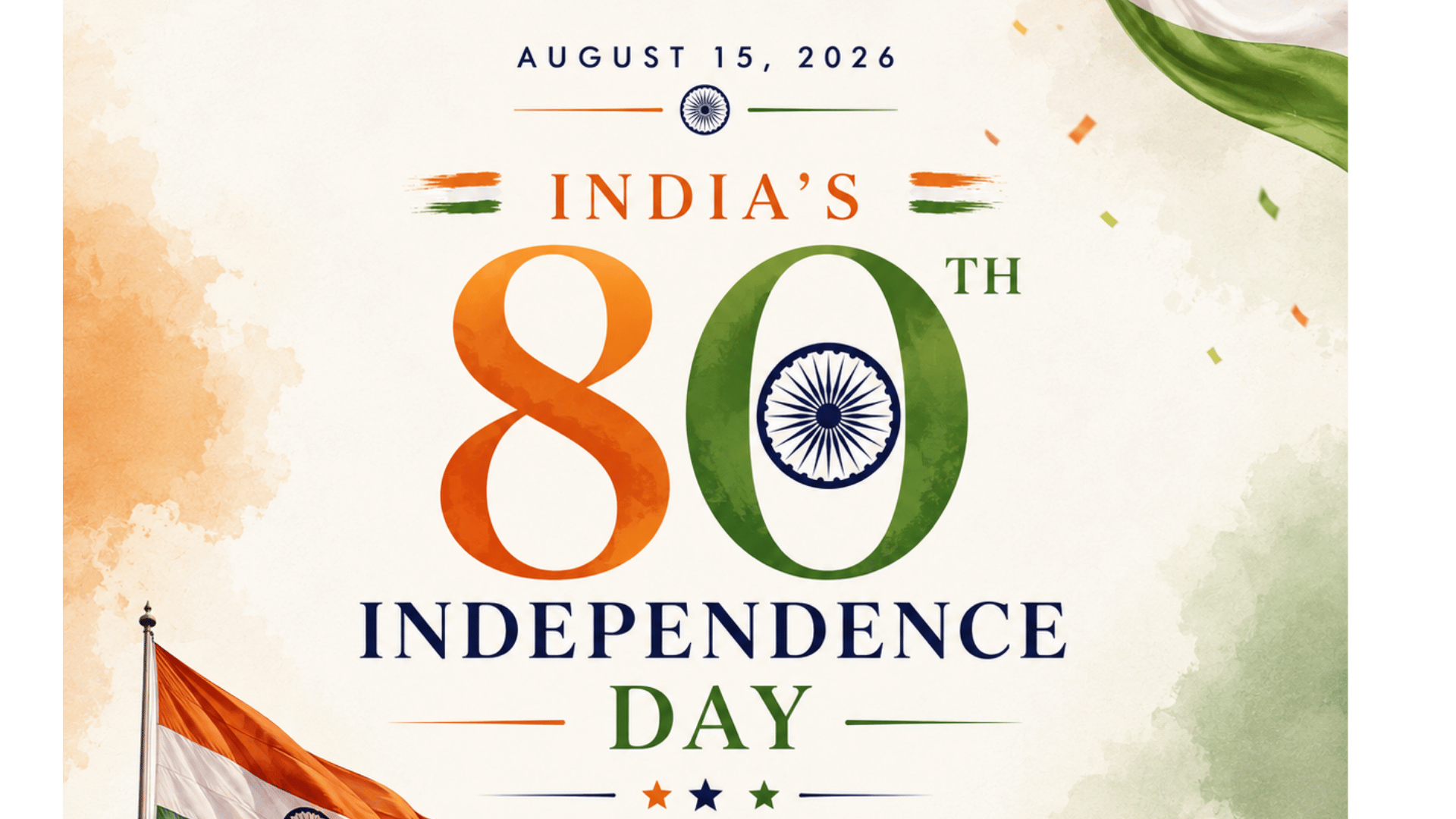 Happy 80th Independence Day! 🇮🇳