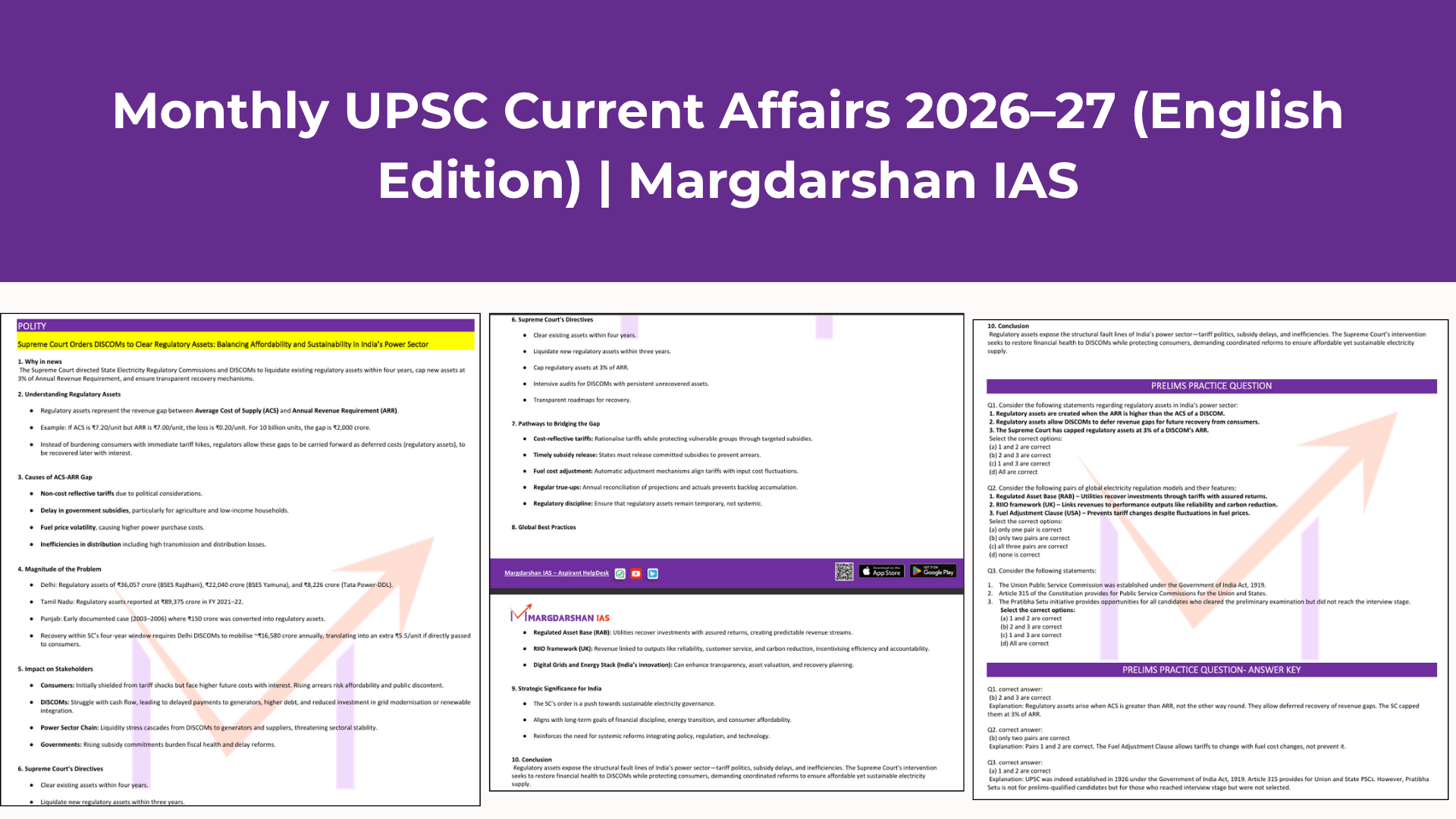 Monthly UPSC Current Affairs 2026–27 (English Edition) | Margdarshan IAS