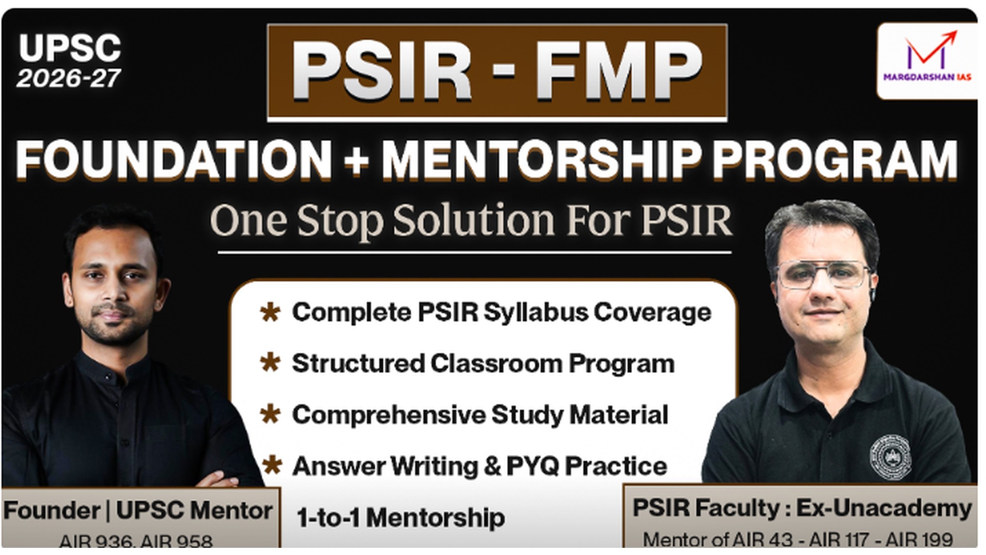 PSIR Optional 2027: Build Your Foundation with Expert Mentorship!
