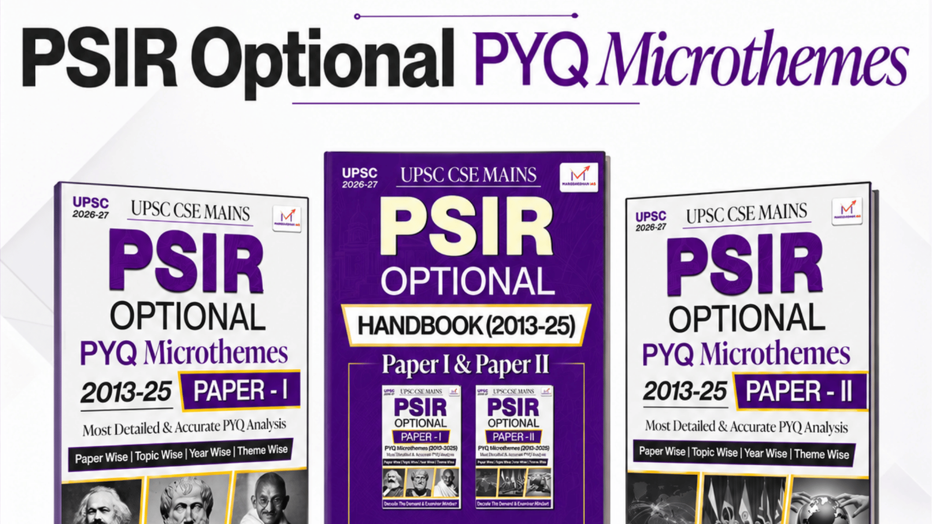 PSIR Optional PYQ Microthemes | Paper I & Paper II | 2013–2025