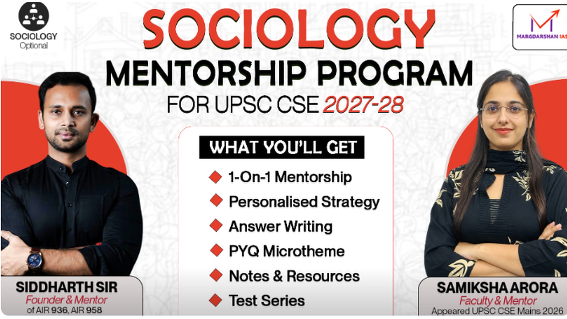 UPSC Sociology Optional 2027–28: Get Personalised Mentorship!